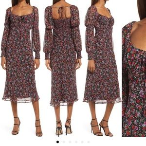 Floral smocked dress